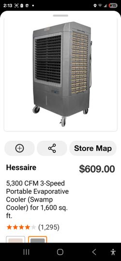 Hessaire
5,300 CFM 3-Speed Portable Evaporative Cooler (S