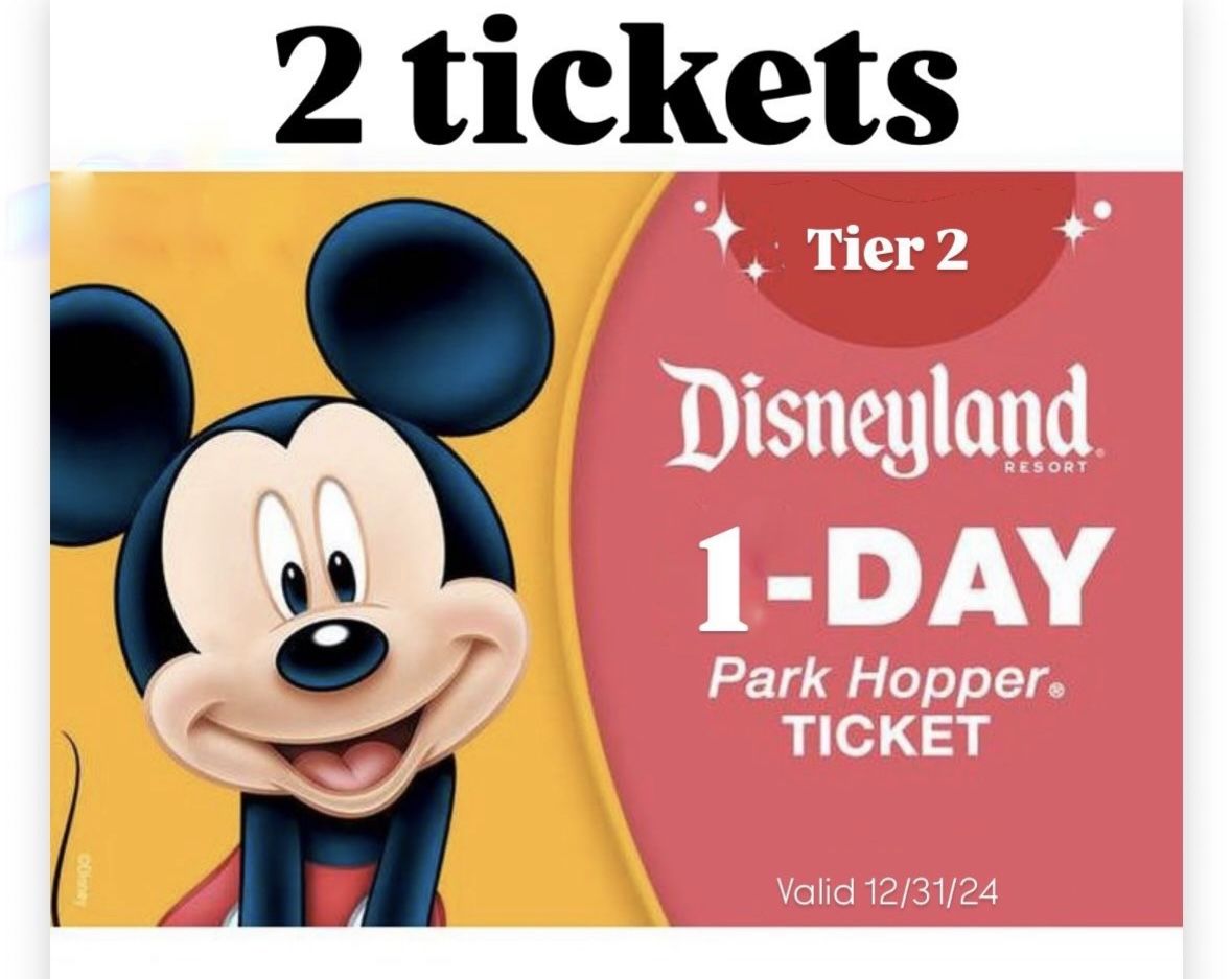 Disneyland Hopper Tickets (2)