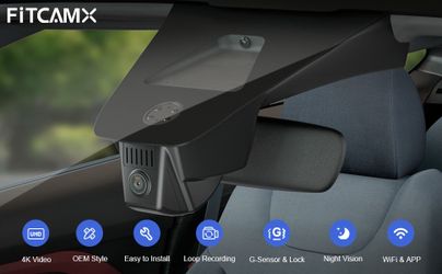 FITCAMX Dash Cam for Cadillac Lyriq 2023 - 2026 4k+1080p