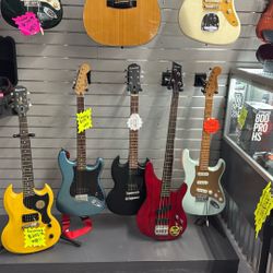 Epiphone , Fender , Laguna Guitars