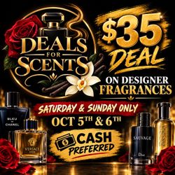 35$ on any fragrance 10/5 10/6