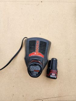 Bosch Battery Charger & 2 10.8 Batteries
