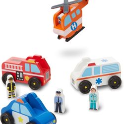 Melissa & Doug Emergency Vehicle Set