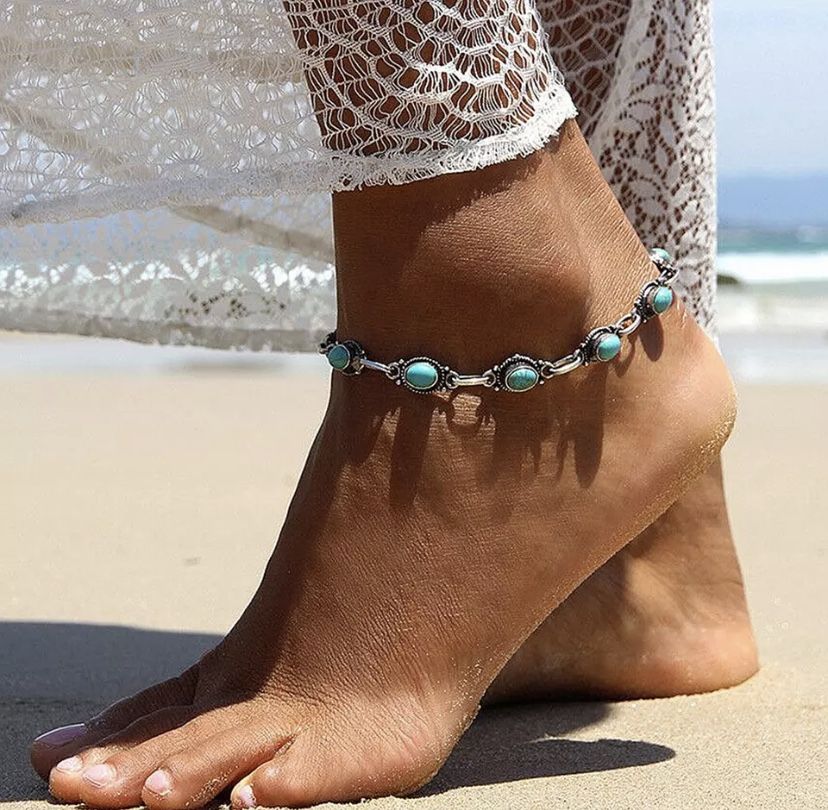 TURQUOISE ANKLET