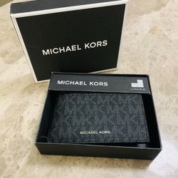 MICHAEL KORS MENS Greyson Logo Slim Billfold Wallet