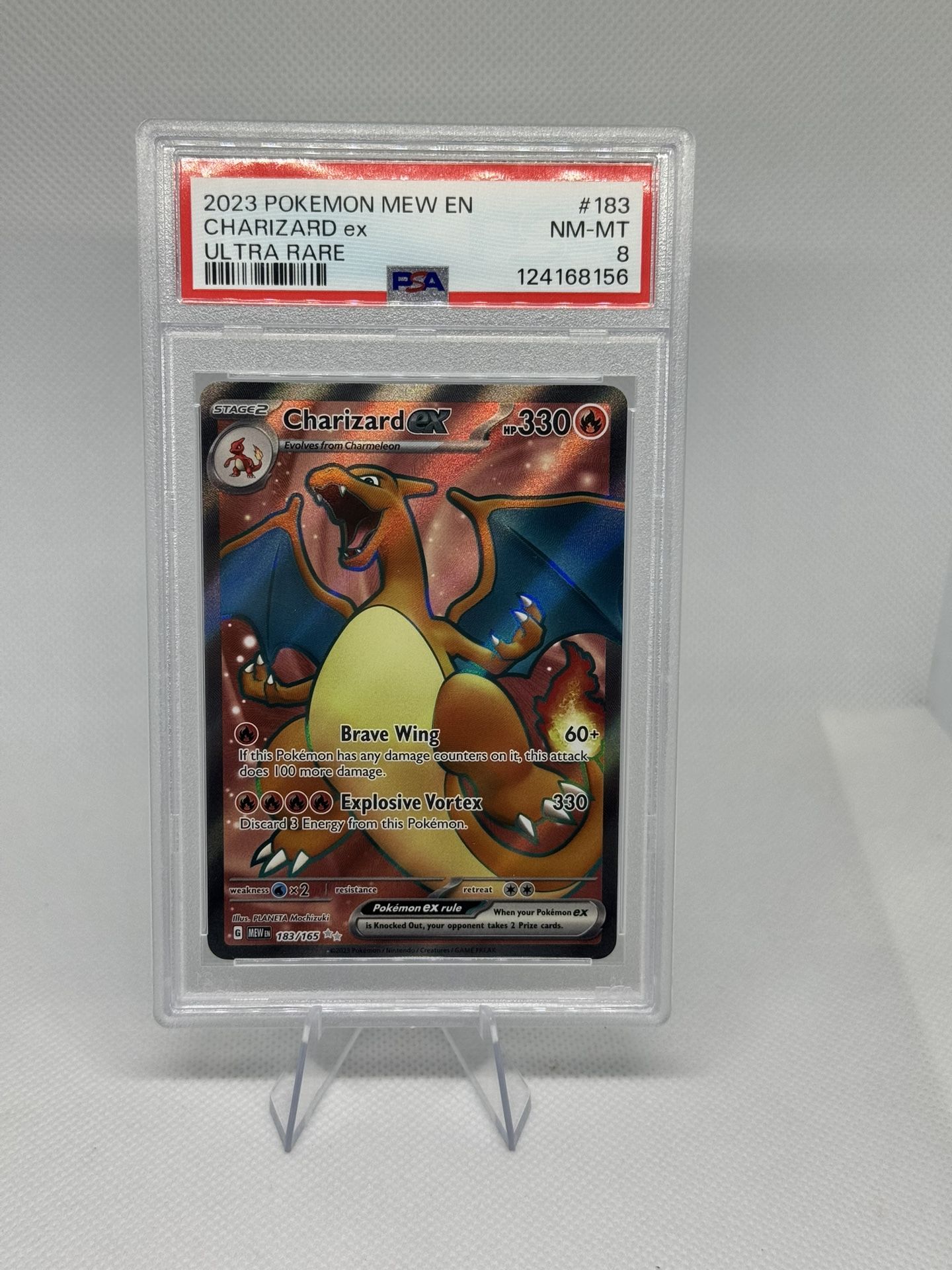 Charizard ex 183/165 Sv: Scarlet & Violet 151 PSA 8