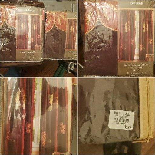 2 Sets Of Curtain Panels