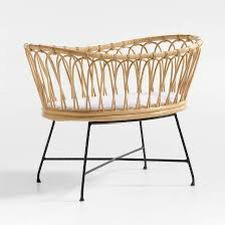Natural Rattan Baby Bassinet