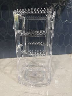 Rotating Acrylic Earring Organizer