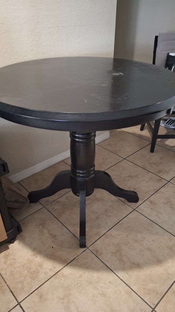 Wooden Black Table(No Chairs)