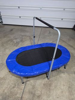 Mini Fitness Trampoline with Handlebar