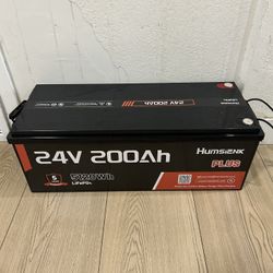 24V 200Ah plus LiFePO4 Lithium Battery with Upgraded 250A BMS Low-Temp Protection 15000+ Deep Cycles 10 Years Customized