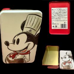 Disney Universal Studios Tokyo Japan Mickey Mouse Chef Tin Box
