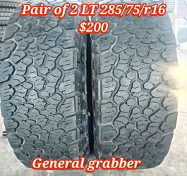 Pair of 2 general grabber A/T 285/75/r16 ‼️ free instalation and balance ‼️