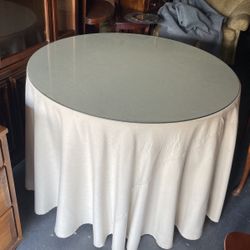 Real Nice Glass Table With Nice White Color