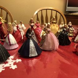 Celebration Barbies With Matching Ornaments 