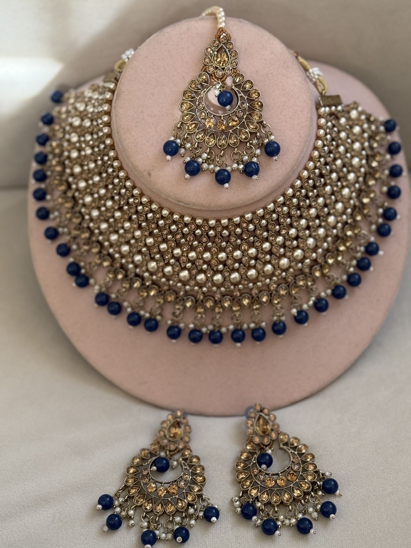 Indian Traditional Kundan Necklace Set Ethnic Wedding Party Designer Jewelry