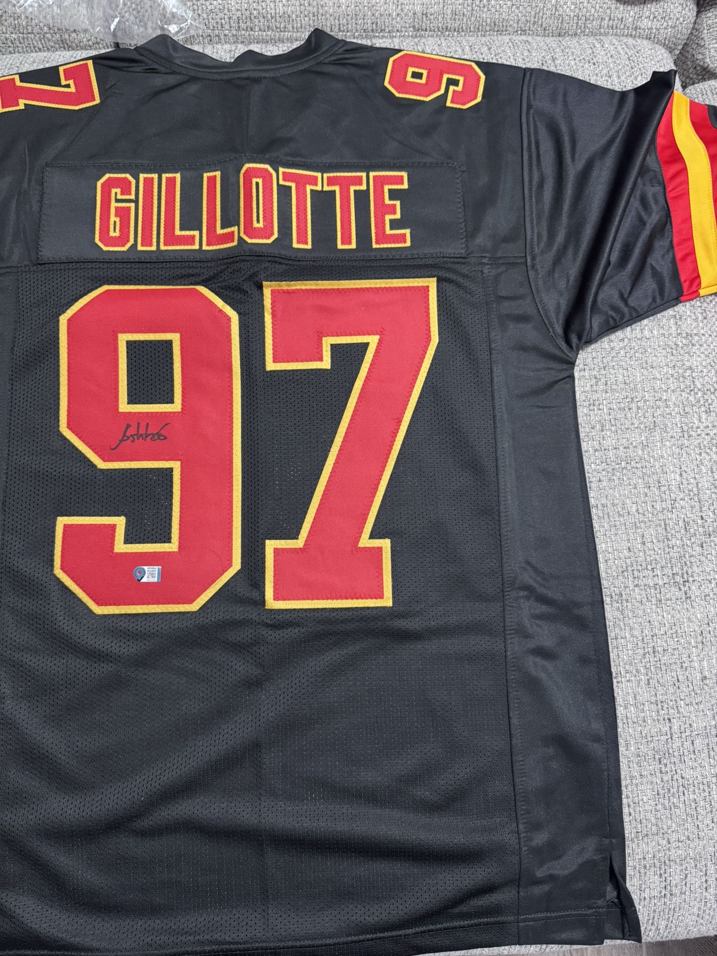 Ashton Gillotte SIGNED Autograph Custom Jersey Metabilia Coa Kansas City Chiefs