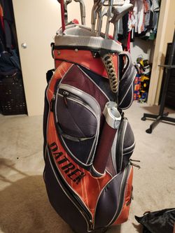 Golf clubs and golf bag set