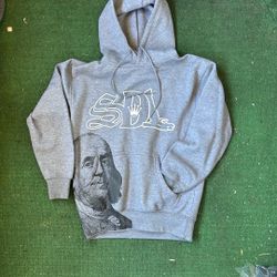GREY SDL SKYS DA LIMIT HOODIE