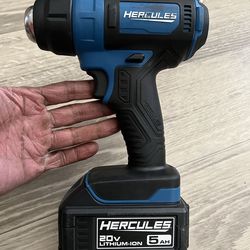 Hercules 20V Cordless Heat Gun + 5Ah Battery (Ready to Use)