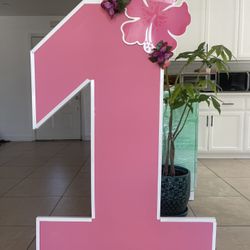 1st BIRTHDAY SIGN  ( 4 ft TALL ) 