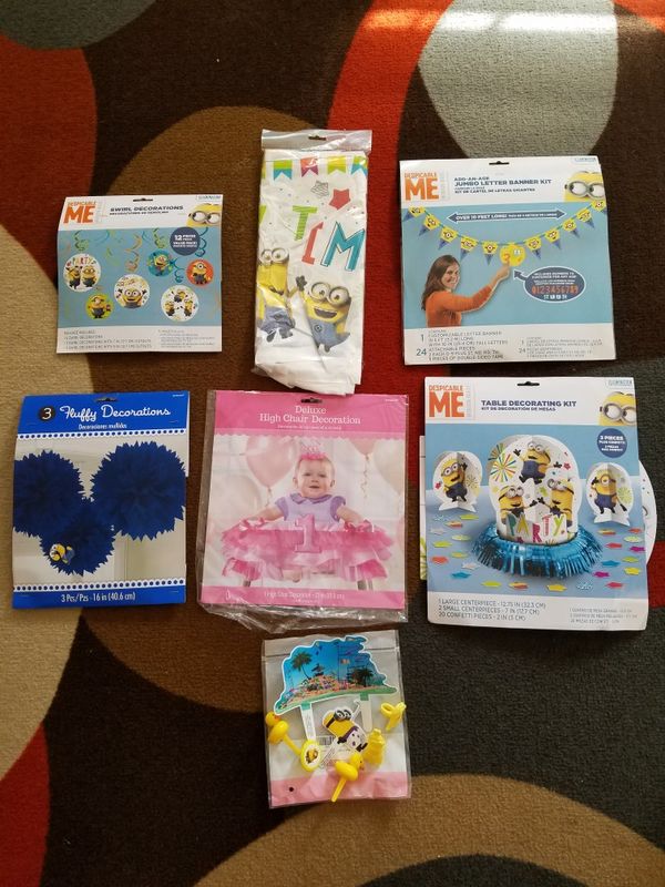 Birthday Party Decorations Minion Theme For Sale In Newark Ca