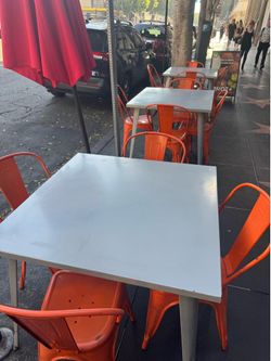 Commercial table and chair