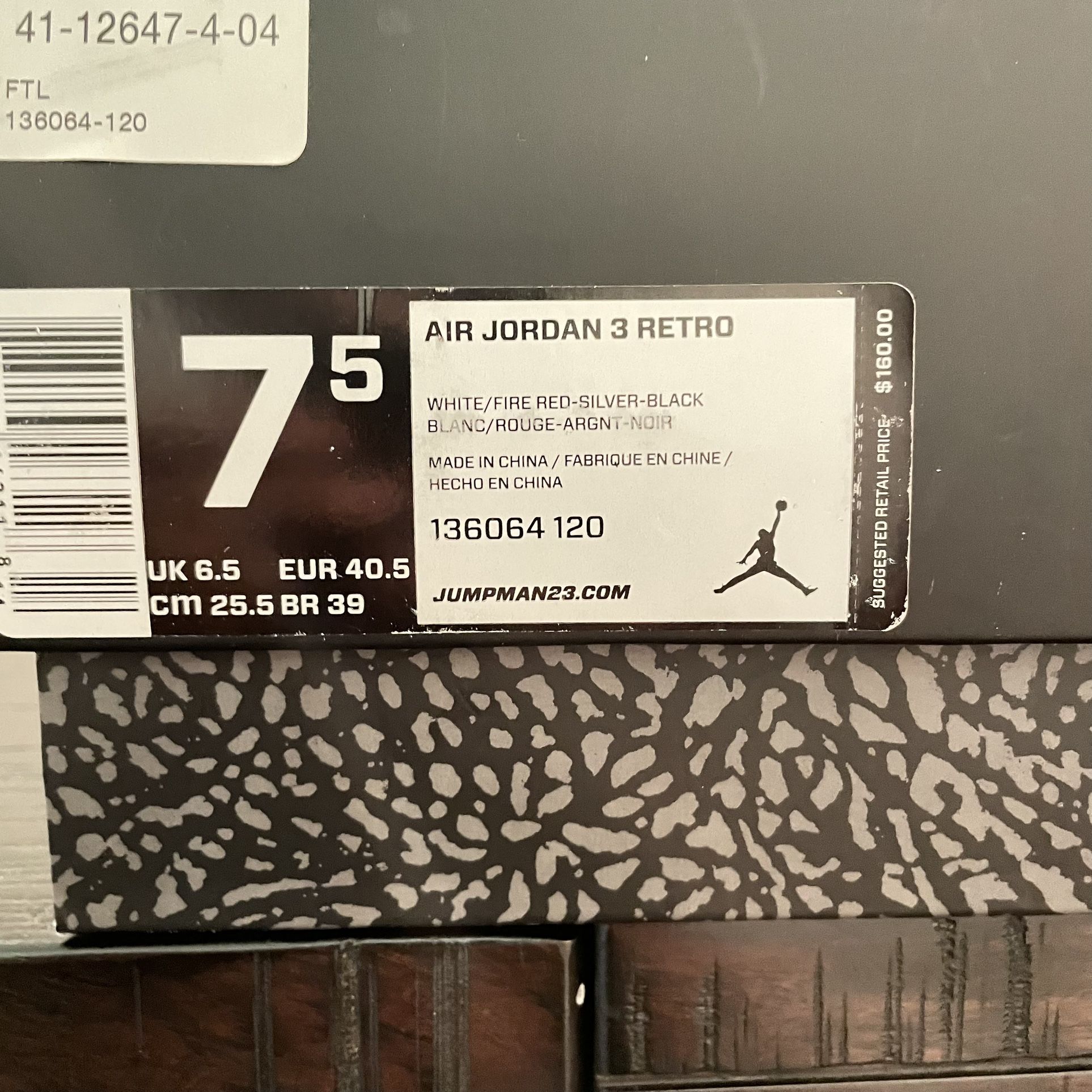 Retro Jordan 3