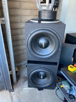 2 15” skar audio sub subwoofers bajos
