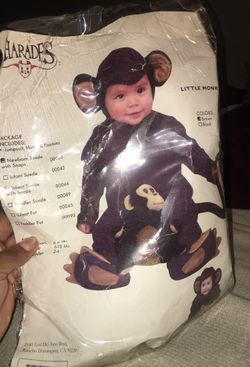 Monkey costume for 0-6 months