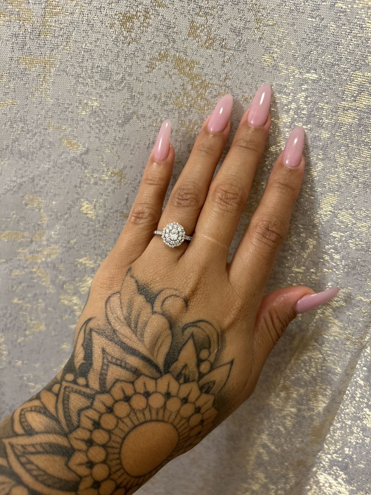 14k White Gold Diamond Ring