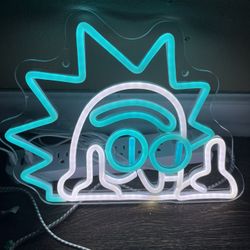 Rick Finger Flip Neon Sign 