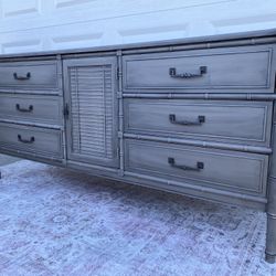 Gorgeous Vintage Bali Hai 9 Drawer Dresser