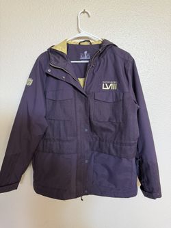 2024 NFL Super Bowl LVIII Las Vegas Staff Jacket — Purple/Gold — Size Medium
