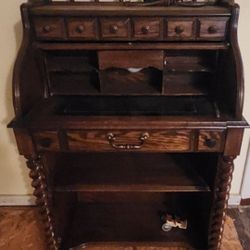 Antique Roll Top Desk