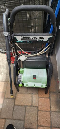 Greenworks elite pressure washer 1800 psi