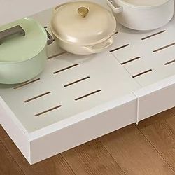 ZGO Pull Out Cabinet Organizer, Expandable(11.5”-19.75”)17” depth Drawer Organizer, Pot and Pan Organizer for Under Cabinet, Pantry Kitchen Organizers