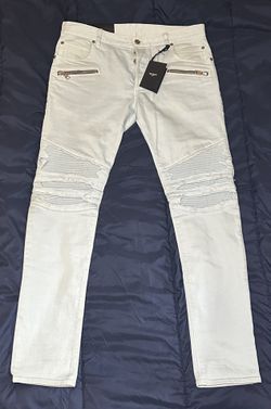 Balmain Ribbed Biker Jean
