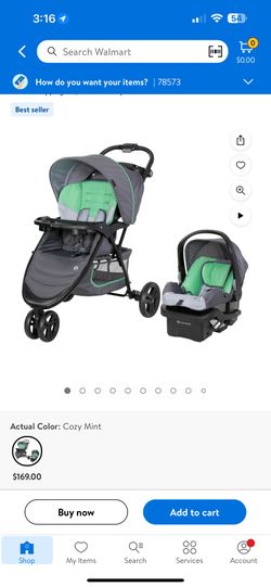 car seat and stroller 