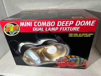 Zoo Med Mini Combo Deep Dome Dual Lamp Fixture