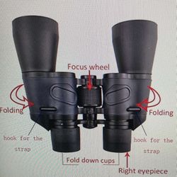 10 x magnification, visual range up to 9800 feet 50 mm Lens diameter, designed with wide angle optics system, expanding the scope of the observation S