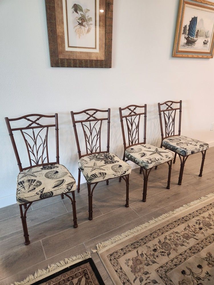 Glass Dining Table, cover and Set Of 4 Matching Dining Chairs