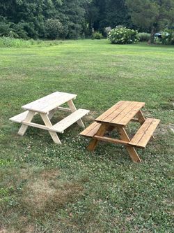 Kids Picnic Table Stained or Unstained