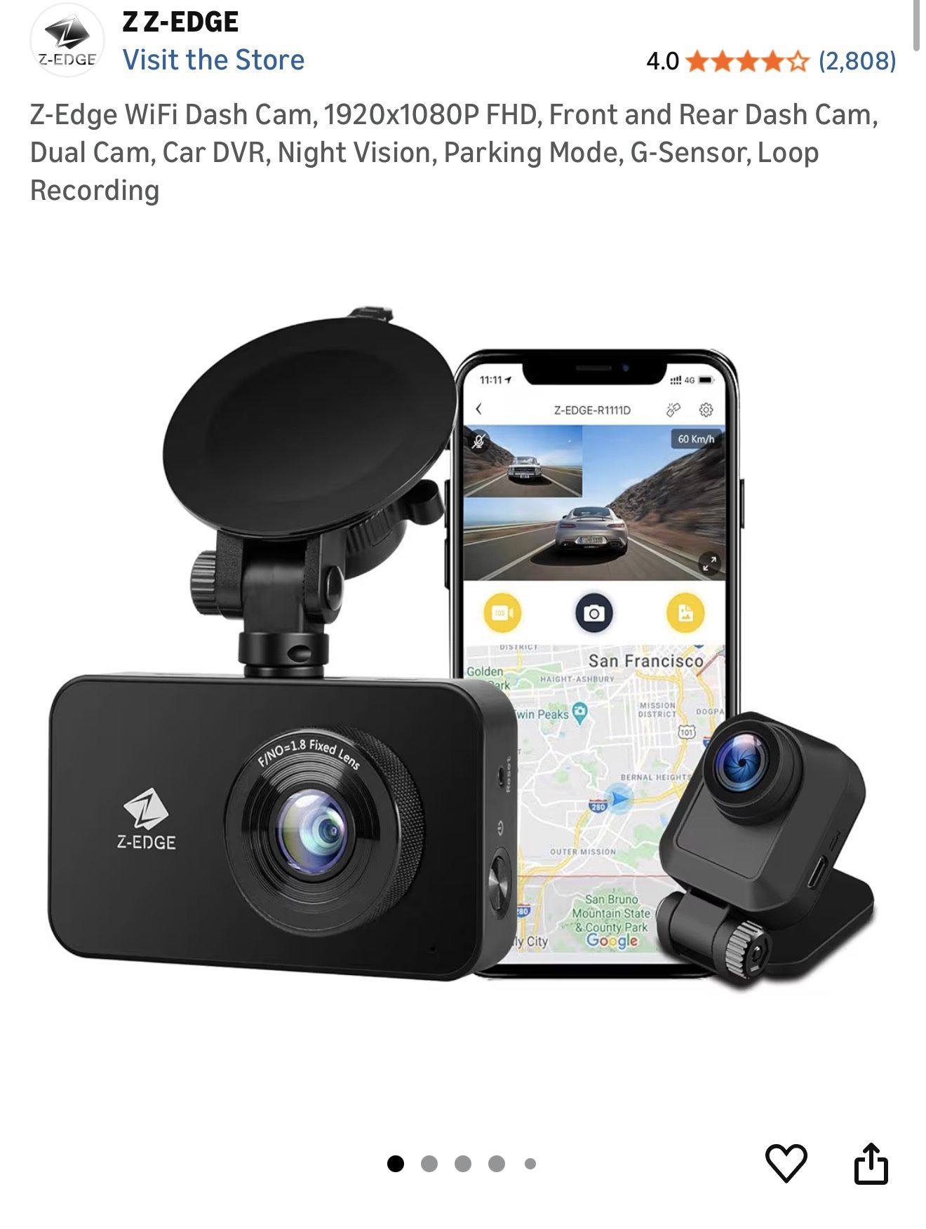Dual Lens Dash Camera