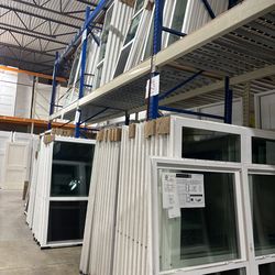 White vinyl windows