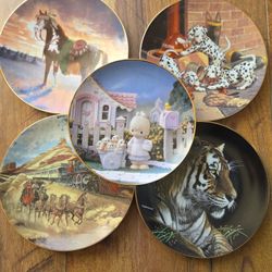 Five NEW Collector Plates From The 1990s