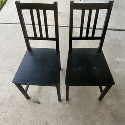Black Wood Chairs