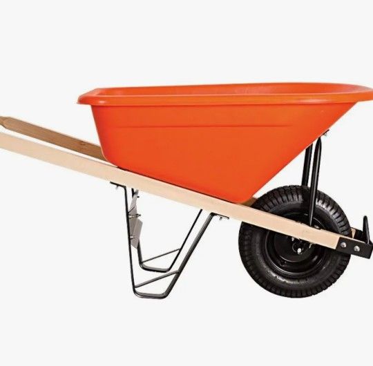 8.5 Cubic Feet Poly Fat Tire Wheelbar