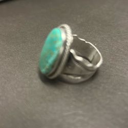 Russel Sam Sterling Turquoise Ring 